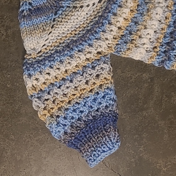 BOHO HANDMADE KNIT BABY CARDIGAN SWEATER - Picture 4 of 7